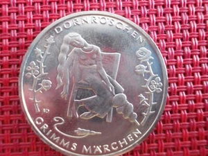10 Euro Münze Dornröschen, Grimms Märchen, bankfrisch,unzirkuliert - Bild 1 von 2
