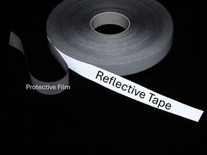 Cinta reflectante para planchar de alta visibilidad de 10 mm x 3 metros para seguridad en el funcionamiento - Imagen 1 de 10