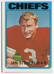 1972 Topps #61 Jan Stenerud Kansas City Chiefs - Picture 1 of 2