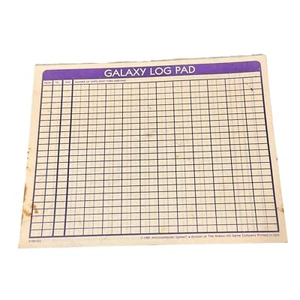 Galaxy Simulator Avalon Hill / Juegos de microcomputadora 1981 IBM PC Log Pad - Imagen 1 de 4