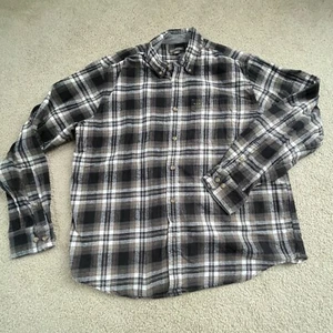 Camisa Eddie Bauer para hombre extra grande a cuadros algodón mangas largas - Imagen 1 de 12
