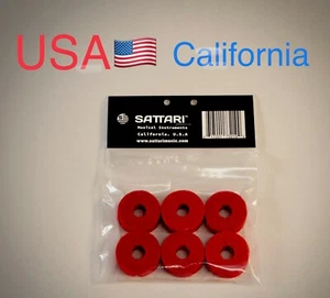 Cymbal Felt ,SATTARI 2 X (Six Pack )Red  , US Company free shipping - Picture 1 of 6