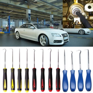 4pc Car Pick&Hook Set O Ring Oil Seal Gasket Puller Remover Craft Hand Tool Kit§ - Picture 1 of 27
