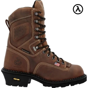 GEORGIA BOOT USA LOGGER COMPOSITE TOE WATERPROOF WORK BOOTS GB00540 - NEW - SALE - Picture 1 of 7