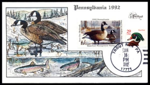 Duck FDC - PA10 1992 Pennsylvania - Imagen 1 de 1