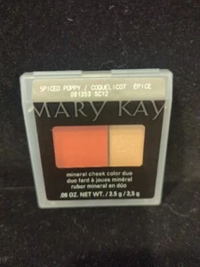 Mary Kay Mineral Cheek Color Duo Spiced Poppy Blush 081353 New - Picture 1 of 3