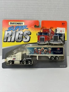 MATCHBOX SUPER RIGS 1/87th PEPSI TRACTOR AND TRAILER Vintage White - Picture 1 of 6
