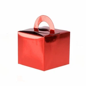 Red Balloon Weight Gift Boxes x 50 New Year Party Wedding Favours Box Foil - Picture 1 of 1