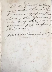 Gabriela MISTRAL: "Tala" - SIGNED AND INSCRIBED TO JOSE GALVEZ BARRENECHEA - Picture 1 of 3