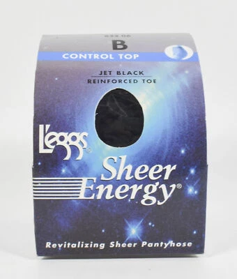 Pantimedias Leggs Sheer Energy Control Top - Negro Jet - Puntera reforzada - Talla B Foto 1 de 2