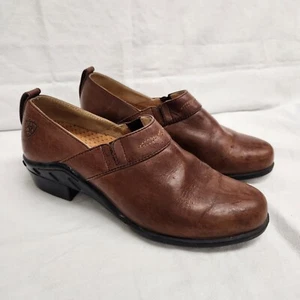 Zoccoli paddock ARIAT ATS in pelle taglia 7B slip-on casual 52326 marrone equitazione - Foto 1 di 10