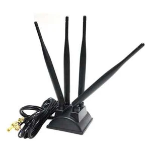 4x4 Mimo 2.4G 5G 5.8G WiFi Rubber Router Antenna 4 in 1 Magnetic Base 12dBi  - Picture 1 of 6
