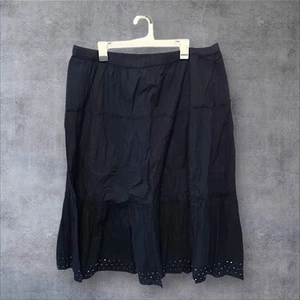 Nwt Duck Head Sz 3X Mid Length Black Skirt, W/Sequins. NS-21 - Picture 1 of 8