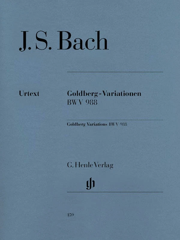 J.S. Bach Goldberg Variations BWV 988 Piano Solo Sheet Music Henle Urtext Book - Image 1 of 1