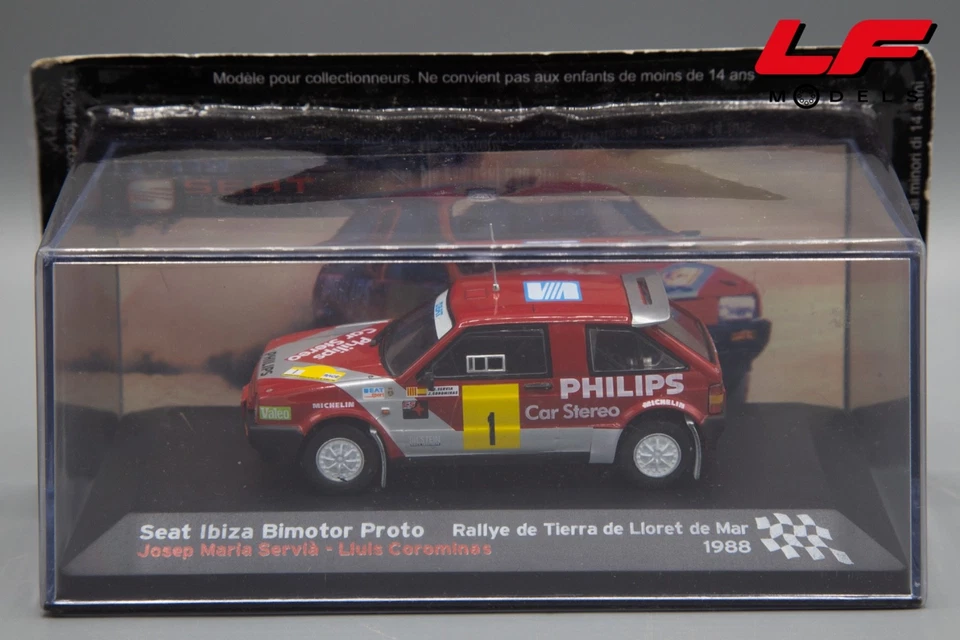 1:43 Seat Ibiza Bimotor Proto Rallye de Tierra de Lioret de Mar 1988 - Edicola - Immagine 1 di 1
