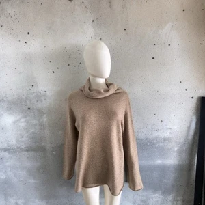 The Row Cashmere Taupe Cowl Neck Sweater - Picture 1 of 5