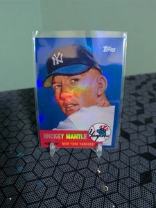 2008 Topps - Mickey Mantle 1953 Blue Refractor - Card #MMR-53 - Picture 1 of 2