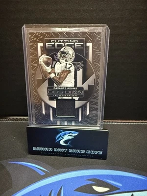 2023 Panini Obsidian Davante Adams Cutting Edge Patch Purple Electric Etch 44/75 - Image 1 of 2