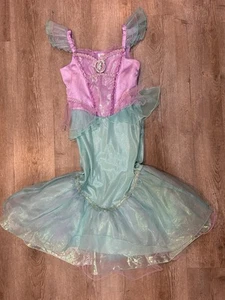 Disney Store Princess Ariel Mermaid Costume Dress Glitter Skirt SZ 5/6 Tulle - Picture 1 of 5