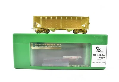 Overland Models HO Scale C&O H-6 2-Bay Hopper - Image 1 of 4