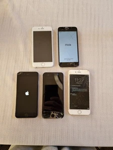 Joblot 5x IPhone 6 Faulty For Parts Damaged Screen Read Description A1586 A1688 - Afbeelding 1 van 12