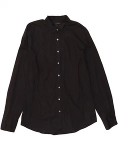 J. CREW Womens Shirt UK 14 Large Black Cotton BX23 - Picture 1 of 3