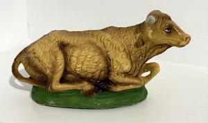 Paper Mache Fontanini Oxen Cow 12" Scale Nativity Figure 10”x7” Christmas  - Picture 1 of 5