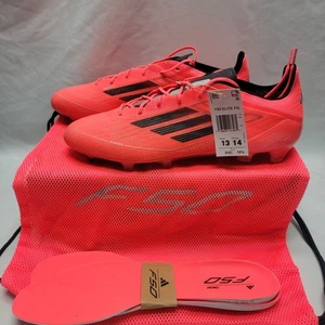 Adidas F50 Elite FG Soccer Cleats Men Size 13 Women Size 14 #IE3191 Turbo Black - Picture 1 of 11