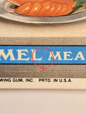 1986 GPK ERROR Card MEL MEAL 188a BLUE CROSS ERROR NM/M FREE SHIPPING Rare! 🤮 - Image 1 of 4