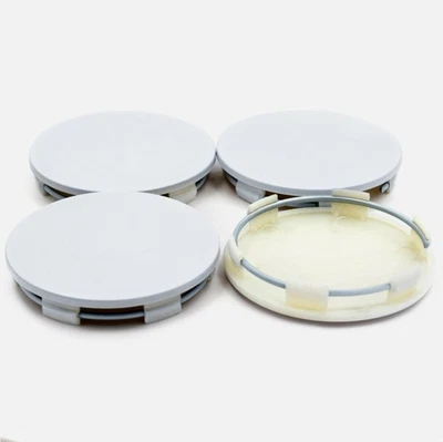 4PCS White OD 65mm ID 62mm Centre Caps Wheel Caps Universal Auto Cap Racing Rim - Image 1 of 4
