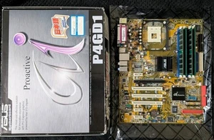 Asus P4GD1 Motherboard Intel 915 Socket 478 PCI-E - Picture 1 of 7