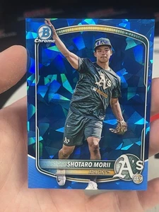2025 Bowman Chrome SAPPHIRE Shotaro Morii Refractor Image Variation SSP A’s - Picture 1 of 1