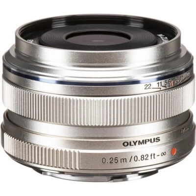 Reconditioned Olympus M.Zuiko Digital 17mm f/1.8 Fixed Lens Silver Finish Model - Image 1 of 4