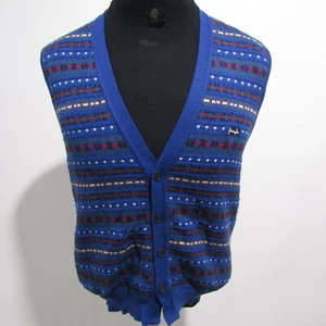 VTG Pringle Mens V Sleeveless Cardigan  Chest 40/42 UK Size M REF (Y02206) - Picture 1 of 14