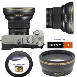HD ULTRA WIDE ANGLE LENS FOR Sony Alpha a7C Mirrorless Camera with 28-60mm Lens - Picture 1 of 8