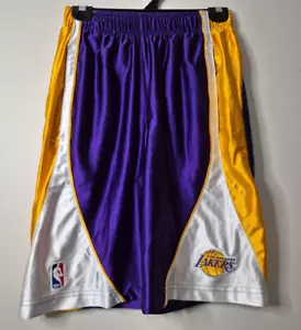 NBA Los Angeles LA Lakers Basketball Shorts Long Men's Size Small/30" VGC - Picture 1 of 6