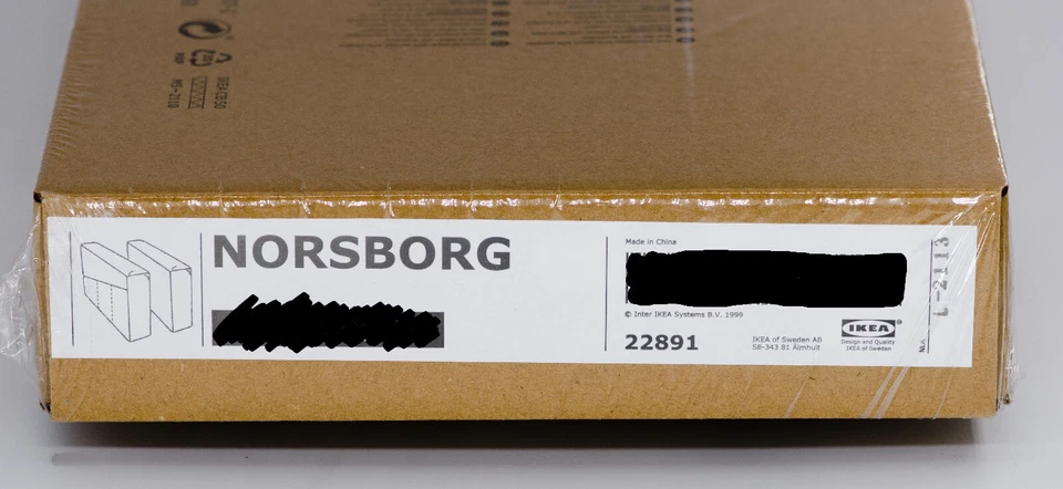 IKEA Norsborg Bezug 2x Armlehne Edum dunkelblau Couch Sofa Husse Wechselbezug - Bild 1 von 1