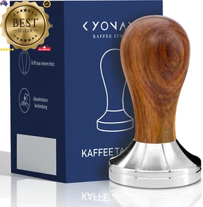 51mm Espresso Tamper Rosewood Handle Stainless Base for Delonghi Portafilter - Picture 1 of 12