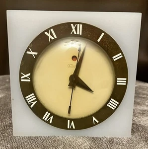 Vintage Telechron electric Clock AIRLUX Model 4H55 White Onyx Case Works - Picture 1 of 2