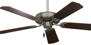 Emerson BUILDER/ 52"/CEILING Fan/CF700BS/BRUSHED STEEL/ NATURAL CHERRY MAPLE/B4A - Picture 1 of 11