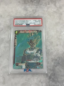 PSA 10 Dragon Ball Super Card Game Universe 7 Saiyan Prince Vegeta TB1-004 SPR-S - Picture 1 of 2