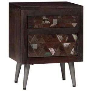 Bedside Cabinet Multicolor Solid reclaimed wood and steel vidaXL - Picture 1 of 12