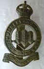 VINTAGE Northumberland Hussars Cap Badge KC WM Slider ANTIQUE Genuine