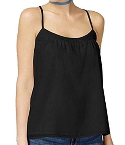 Camiseta sin mangas Jessica Simpson para mujer con correa de espagueti negra XS Foto 1 de 1