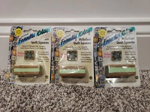 LOT OF 3 Amaco Friendly Clay MILLEFIORI Cane of Quilt Squares Polymer Clay - Picture 1 of 4