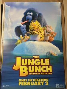 PÓSTER ORIGINAL DE CINE THE JUNGLE BUNCH OPERATION MELTDOWN 27" X 40" - Imagen 1 de 1