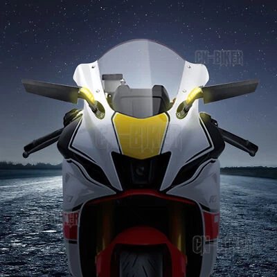 Wind Wing Mirrors w/LED Turn Signal For Yamaha FZR600 R15 V3 V4 FJR1300 FJR 1300 Foto 1 de 4