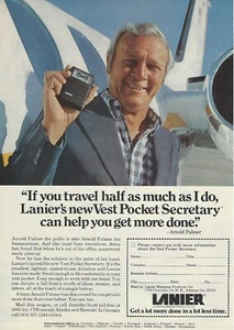 1979 Lanier Vest Pocket Secretary Arnold Palmer vintage PRINT AD Advertisement - Picture 1 of 1