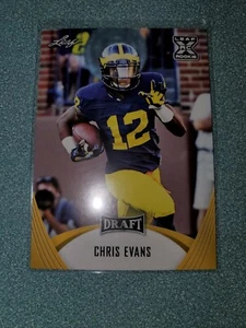 Cincinnati Bengals Chris Evans 2021 Leaf Draft ROOKIE GOLD PARALLEL - Picture 1 of 1