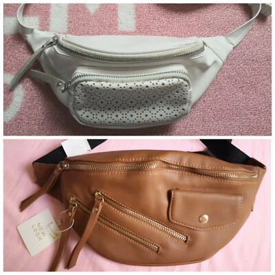 New Look Women's brown white bumbag BNWT - Image 1 of 4